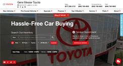 Desktop Screenshot of genemessertoyota.com